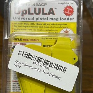 UpLULA universal magazine loader. 9mm to 45acp. Save your fingers quick loading.